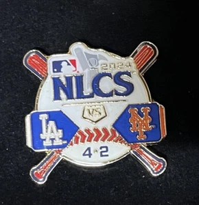 2024 MLB LOS ANGELES DODGERS N.Y. METS NLCS PIN WORLD SERIES L.A. CHAMPS TROPHY - Picture 1 of 1