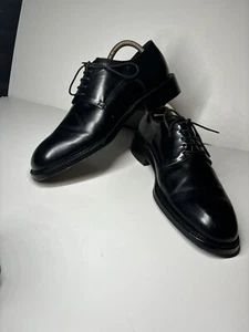 Cable & Co. Hombres 9.5 D Negro Italiano Zapatos de Vestir Derby - Imagen 1 de 9