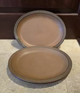 Vintage (3) Rego Brown Oval Serving Platters - Picture 1 of 6