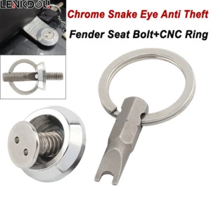 CNC Rear Fender Seat Bolt Anti Theft CNC Ring For Harley Sportster Touring FLST - Picture 1 of 6