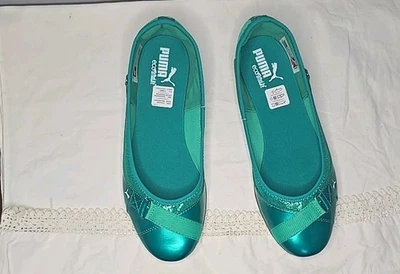 PUMA Eco Ortholite para mujer nuevo sin caja, verde, cuero con suela de goma talla 8 Foto 1 de 4