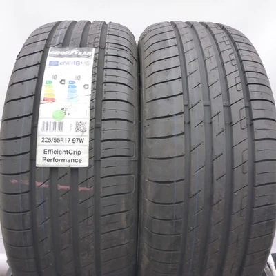 225 55 17 2x GOODYEAR 225/55 R17 97W BMW Sommerreifen 2023 WIE NEU VOLL - Bild 1 von 4