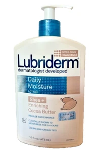 Lubriderm Daily Moisture Lotion Shea+ Enriching Cocoa Butter 16 fl. oz/ 473ml - Picture 1 of 2