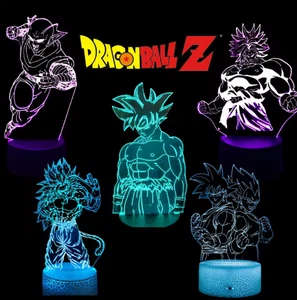 DRAGON BALL Z GOKU VEGETA LED Night Light RGB Room Lamp Anime Gift Desk Kids Toy - Picture 1 of 21