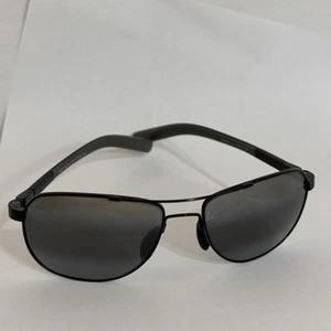 Gafas de sol polarizadas Maui Jim Guardrails MJ327-02 negras grises usadas en excelente estado aviador - Imagen 1 de 15