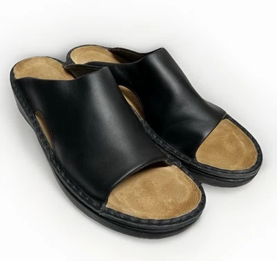 Sandálias Naot Feminina Tamanho 43 12/12.5 ROMA Preta Conforto Plataforma Slip on Israel - Imagem 1 de 4