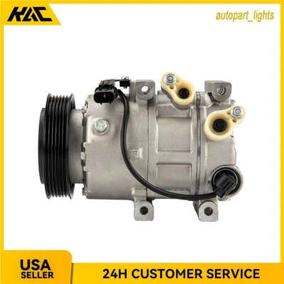 1x A/C Compressor W/Clutch For Hyundai Sonata Kia Optima 2.0L 2.4L 2011 2012-14 - Image 1 of 4