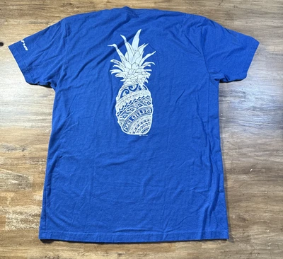 Next Level Maui Cyclery Camiseta Manga Corta Para Hombre Grande Azul Piña Hawaii Foto 1 de 4