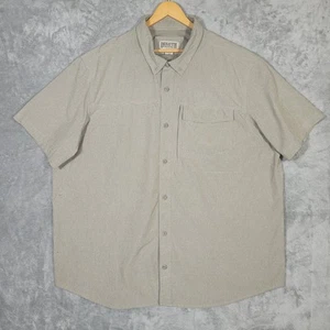 Camisa Duluth Trading Co Para Hombres 3XL Gris Manga Corta Abotonada Elastizada Exterior - Imagen 1 de 11