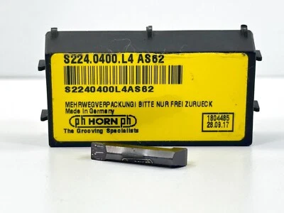 PH Horn S224.0400.L4 | Новая твердосплавная вставка | класс AS62 | 1 шт. - Изображение 1 из 2