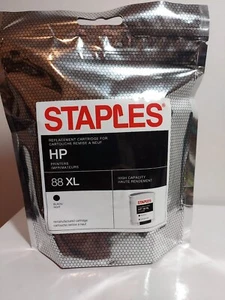 Staples brand 88XL Black Ink Cartridge Compatible with HP New - Picture 1 of 2
