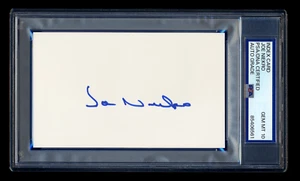 JOE NIEKRO SIGNED INDEX CARD PSA/DNA AUTO 1987 TWINS WSC ASTROS HOF GEM MINT 10 - Picture 1 of 1