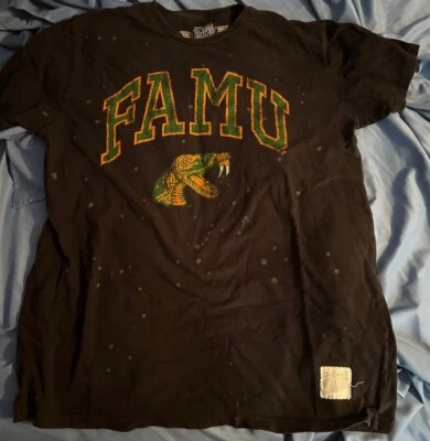 Camiseta para hombre Florida A&M Famu Rattlers diseño pintura salpicada grande Foto 1 de 4