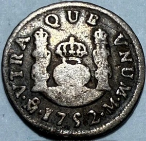 Colonial Mexico - Ferdinand VI - Un Real 1752 Mo.M. - Km-76.1 - Silver Coin! - Picture 1 of 2