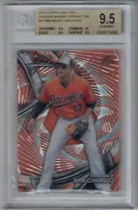Difractor de magma naranja Topps High Tek Manny Machado 2016 #1/25 BGS 9,5 HT-MM - Imagen 1 de 2