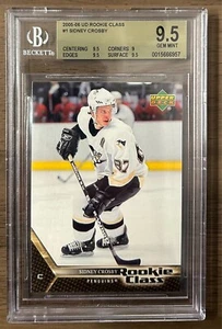 2005 2005-06 UPPER DECK UD ROOKIE CLASS SIDNEY CROSBY #1 BGS 9.5 PENGUINS - Picture 1 of 2