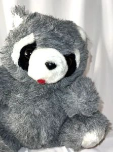 Soft Things Peluche Animal MAPACHE Gris Negro Blanco 9" Juguete Niños Asentado - Imagen 1 de 7