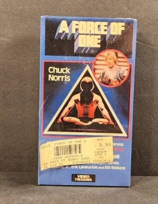 BRAND NEW A FORCE OF ONE (VHS 1989) CHUCK NORRIS MARTIAL ARTS FACTORY SEALED - Image 1 of 4