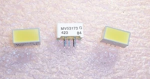 QTY (25) MV53173 GI YELLOW RECTANGULAR PANEL INDICATORS 635nm NOS 1 TUBE - Picture 1 of 3