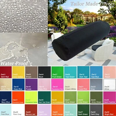 TAILOR MADE*Bolster Cover*Waterproof Outdoor Yoga Neck Roll Long Tube Case Dw04 - Image 1 of 4