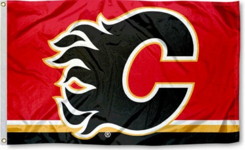 Calgary Flames Flag 3x5ft Banner Polyester Ice Hockey Stanley Cup flames006 Cover