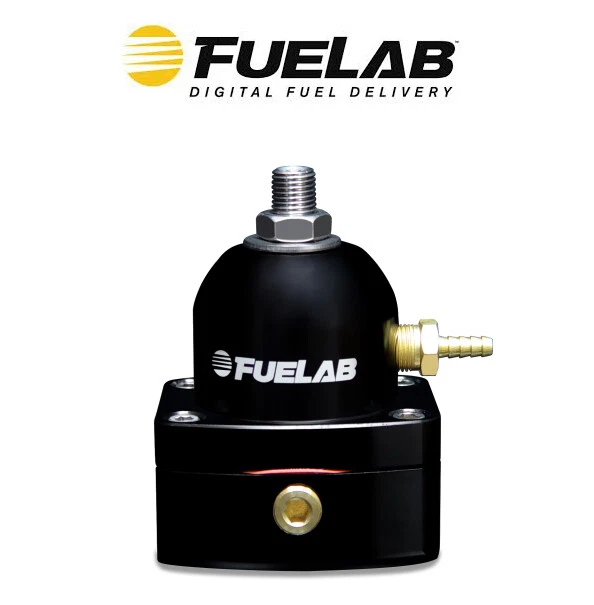 Fuelab Black Anodized 25-90 psi 515 Series Fuel Pressure Regulator -6AN 51502-1 - Image 1 of 1