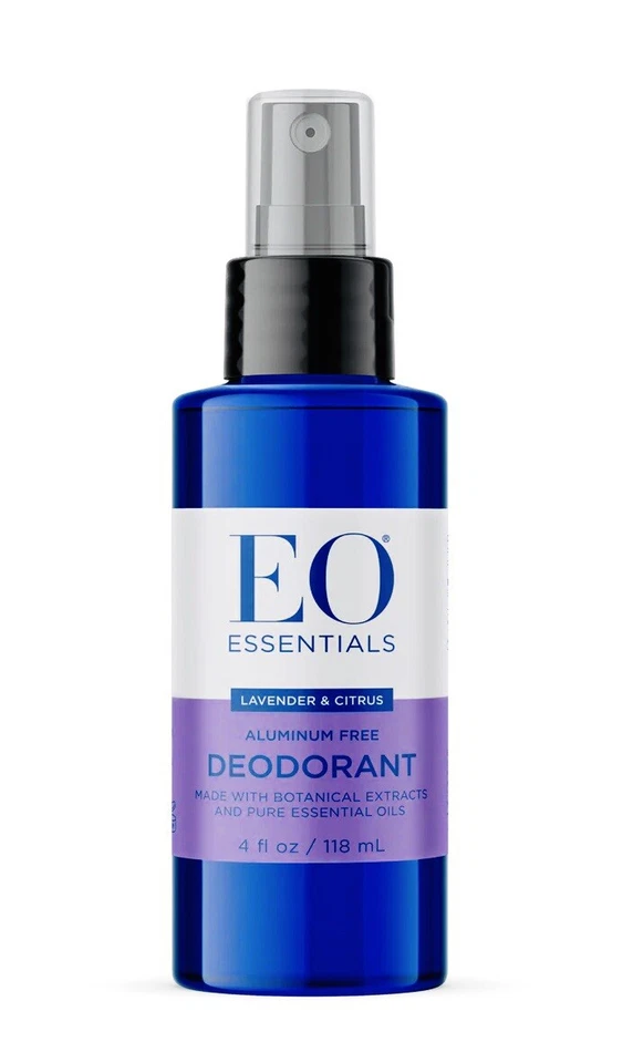 Aceite Esencial EO, Desodorante Orgánico Spray-LAVANDA Y CÍTRICOS, 4 fl oz. Foto 1 de 4