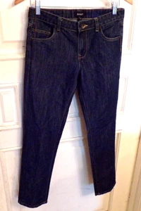 DKNY Straight Cut Blue Jeans Size 14 LN Condition - Picture 1 of 3
