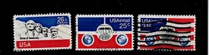 US Scott #C88-90, Single 1974-76 Air Mail FVF Used - Picture 1 of 1