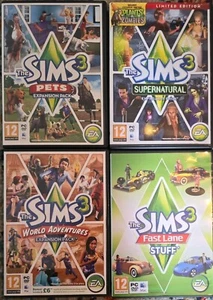 THE SIMS 3 - PC/MAC BUNDLE WITH EXPANSION PACKS - Supernatural, adventures - VGC - Picture 1 of 4