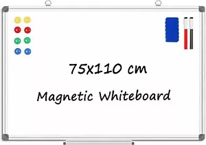 Magnetic White board Dry Wipe School Office Home Notice WhiteBoard Large UK - Picture 1 of 51