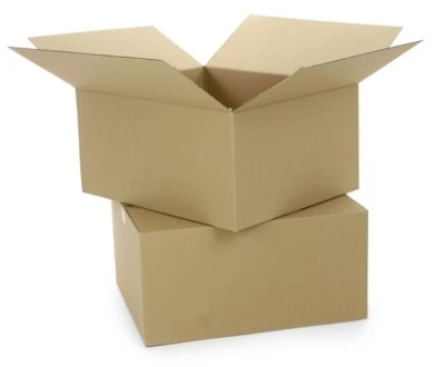 VERPACKUNGS- UND VERSANDMATERIAL Faltkartons Versandkarton BOX KISTE 300x300x200 mm Außenmaß Schachtel Braun NEU