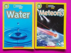 WATER & METEORS - NATONAL GEOGRAPHIC KIDS - HOME SCHOOL READING/READER - LEVEL 3 - Picture 1 of 4