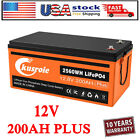 12V 200Ah Plus Deep Cycle Lithium Battery Lifepo4 200A Bms For Rv Solar Off-Grid
