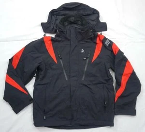 VOLKL MOTION TEX USED MEN S BLACK/RED WATERPROOF SKI/SNOWBOARDING JACKET - Picture 1 of 12