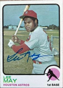 Lee May Autographed 1973 Topps #135 - Picture 1 of 1