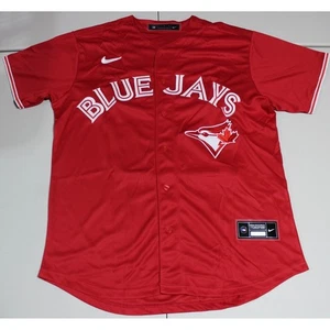 MLB Baseball Canada Day Toronto Blue Jays genähtes Trikot Large rot NEU neu ohne Etikett - Bild 1 von 5