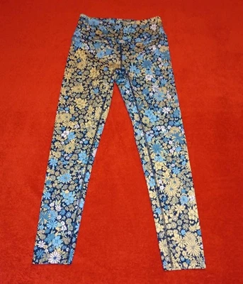 Free People Movement FP Lose Control Leggings Floral Blue Yellow Women's Size XS - Image 1 of 4