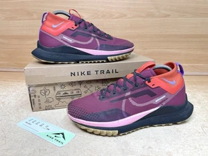 Nike Trainers Womens UK 7 React Pegasus Trail 4 GTX Rosewood Pink Running Shoes - Picture 1 of 18