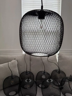 IKEA Pendant lamps shade, metal/black - Image 1 of 4