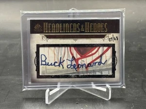 2008 UD SP Legendary Cuts Buck Leonard Headliners & Heroes Cut Auto /68 - Picture 1 of 2