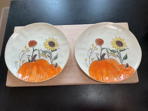 2 Spectrum Designz Pumpkin Floral Speiseteller 2022 - Bild 1 von 5