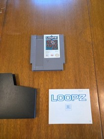 Loopz Nintendo NES 1990 Game Cart Manual Works