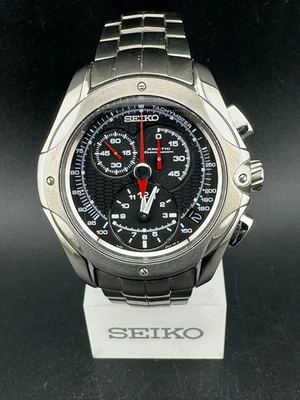Cronógrafo Seiko Arctura Kinetic Titanium para hombre esfera negra fecha 41,5 mm 7L22-0AK0 Foto 1 de 4