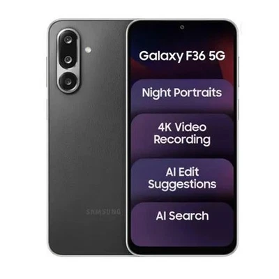 Samsung Galaxy F36 5G (nero, 6 GB RAM 128 GB) Dual SIM - Immagine 1 di 4