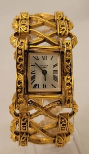 Tarleton Women's Mechanical Watch - Gold Tone, Wide Bracelet, 17 Jewels - Picture 1 of 10