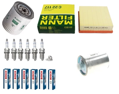 Service Kit Fits Jaguar XJ XJ40 XJ81 6 3.6 4.0 Air Oil Filter Fuel Spark Plugs  - Image 1 of 4