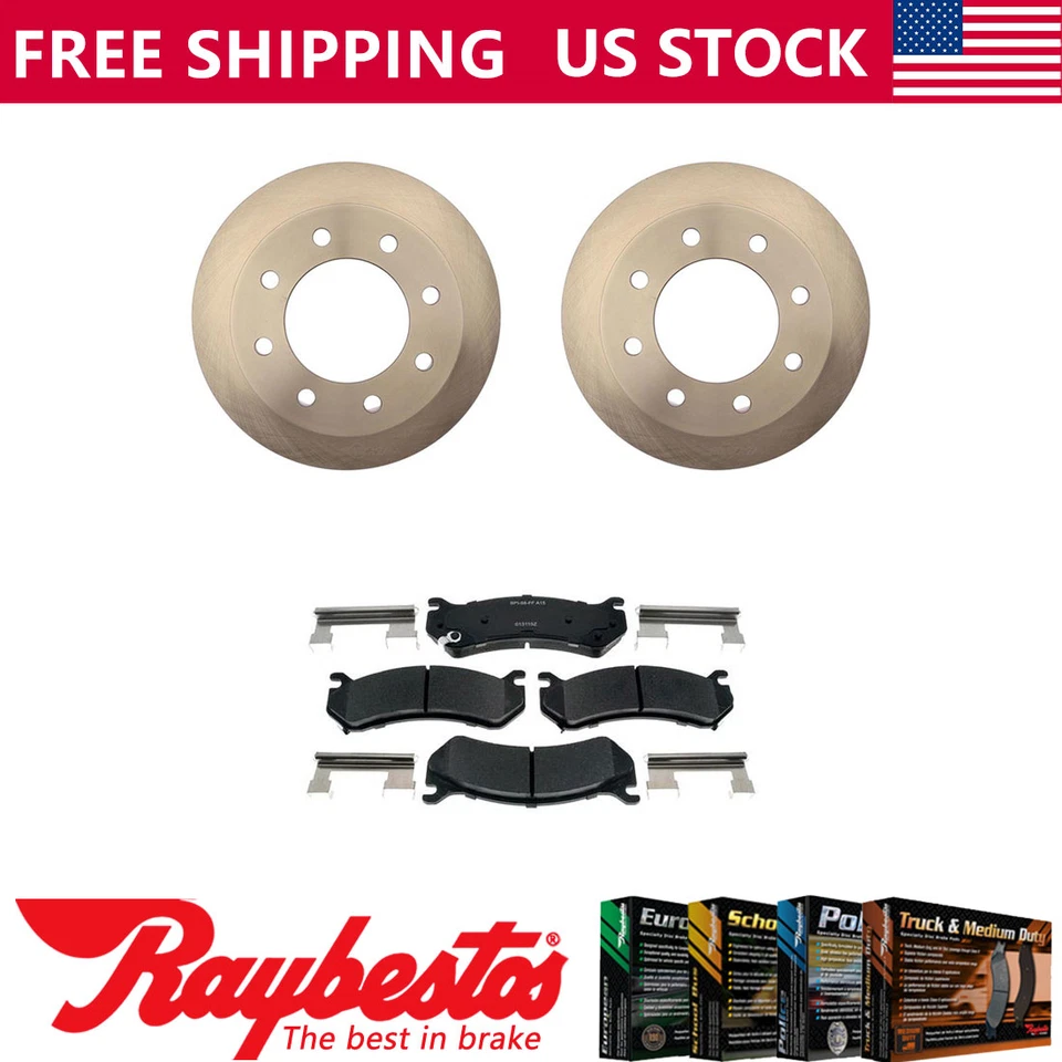 Rotores de freno traseros + accesorios de pastillas de freno de cerámica para Chevrolet Suburban 2500 2003 Foto 1 de 4