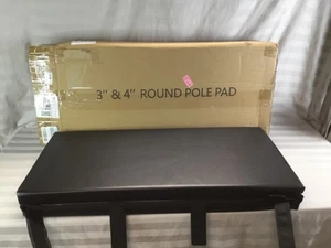 "Acolchado de poste Vanci para baloncesto al aire libre de 3""-4"" almohadilla envolvente negra" - Imagen 1 de 9