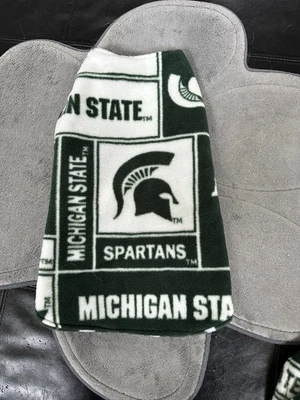 Dog Reversible Cozy Michigan State Fleece Show Your Colors Size Large New - Image 1 of 4